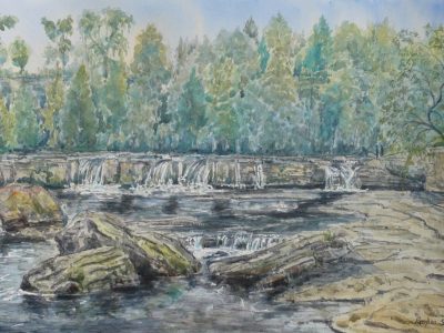 Ayesgarth Falls Art by Richard Stuttle