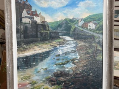 Staithes commissioned painting by Richard Stuttle